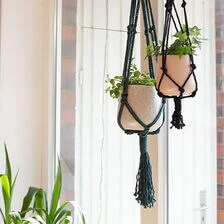 X-Instruções para suporte de plantas em macramê