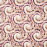 Tecido de viscose Espirais Batik – creme/castanho,  thumbnail number 1