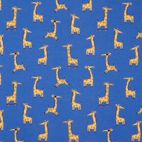 Jersey de algodão Girafas desportivas – azul real, 