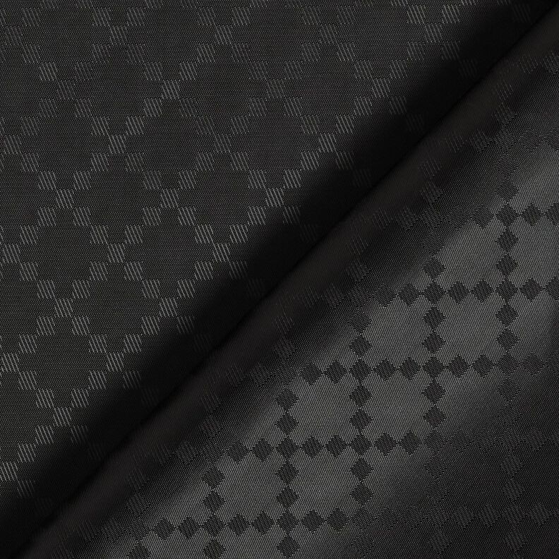 Tecido para forro Jacquard Losangos – preto,  image number 4