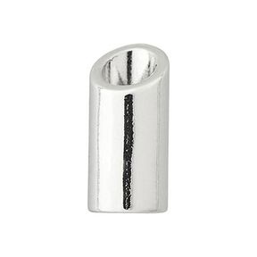 Pontas de cordão [ Ø 5 mm ] – prateado metálica, 
