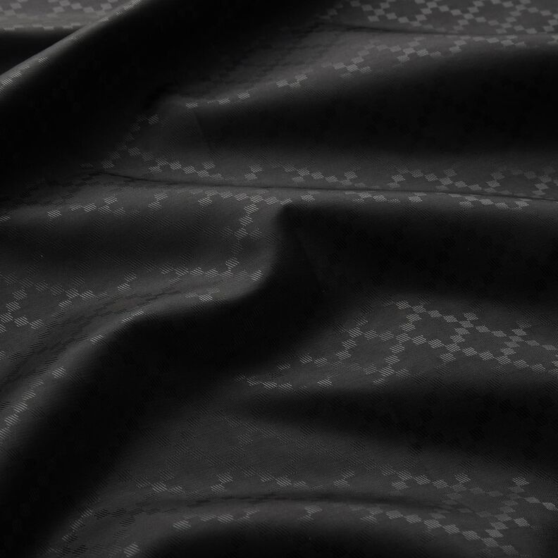 Tecido para forro Jacquard Losangos – preto,  image number 2