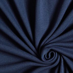 Tecido de malha de algodão – azul-marinho, 