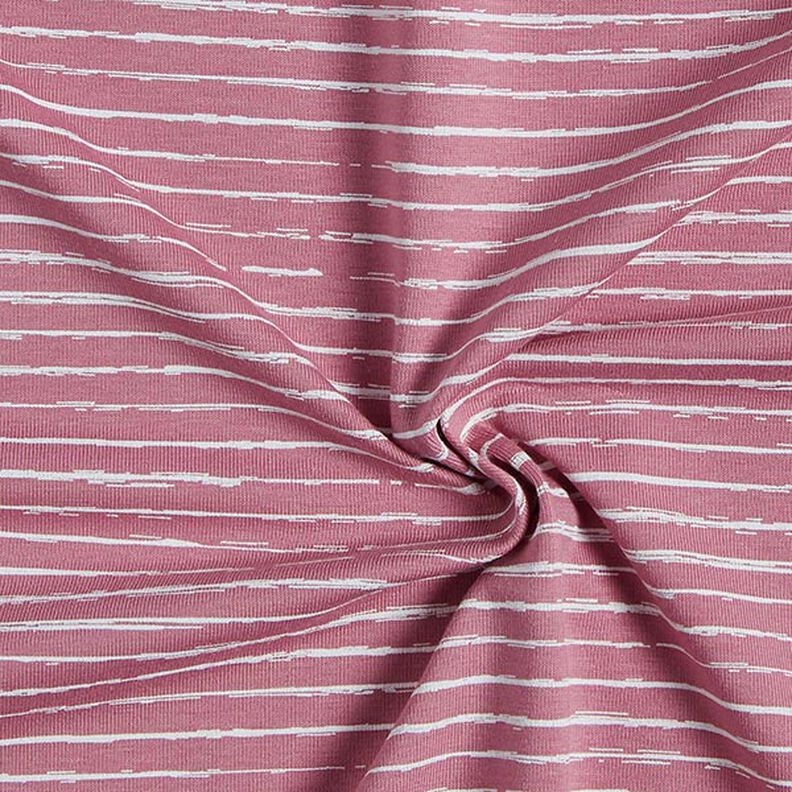 Jersey de algodão Riscas rabisco – rosa embaçado,  image number 3