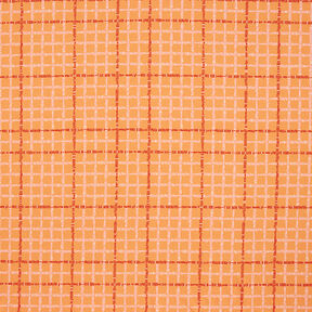 GOTS Jersey de algodão Checks | Tula – laranja/terracota, 