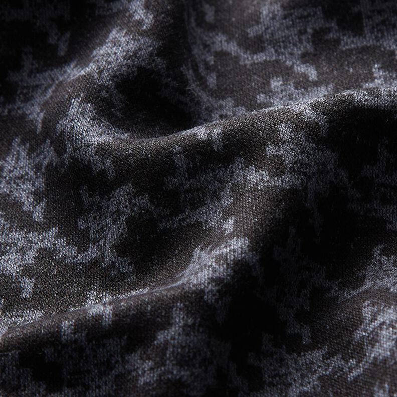 Jersey de viscose – azul ganga/preto,  image number 2