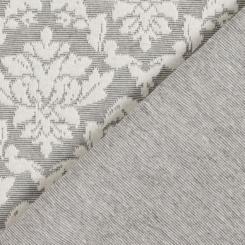 Jacquard Jersey Ornamentos – cinzento claro/branco,  image number 5