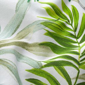 Tecido para decoração Lona Folhas exóticas – verde/branco, 