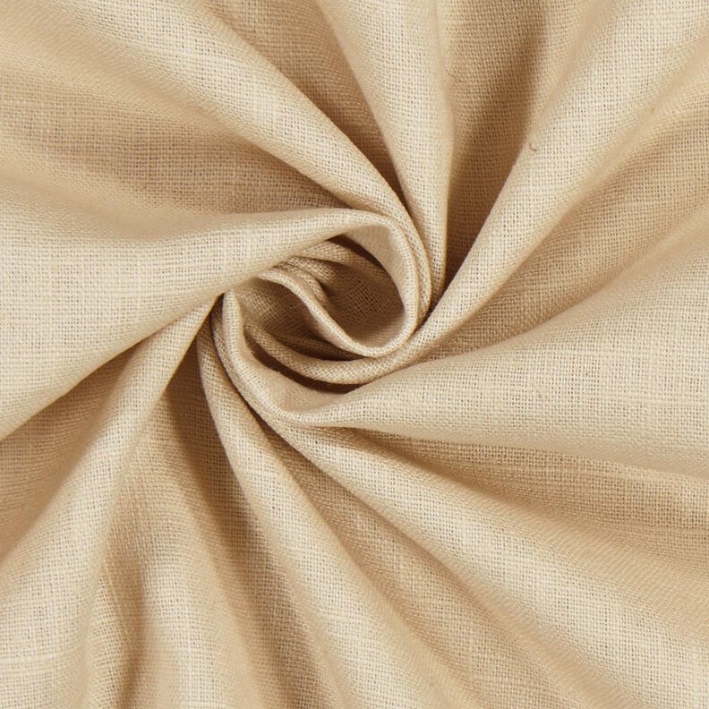 Tecido de linho Mistura de Rami Médio – cor de areia,  image number 3