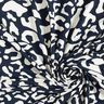 Jersey de viscose Manchas Leo abstratas – azul-noite/branco,  thumbnail number 3