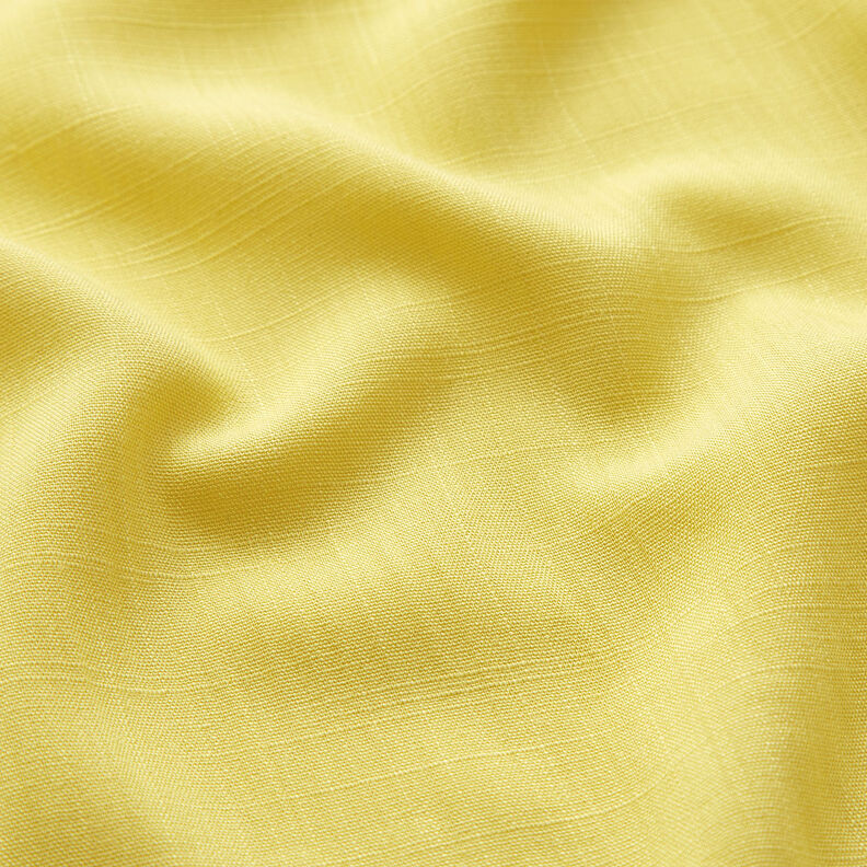 Tecido de viscose Imitação de linho – amarelo claro,  image number 2