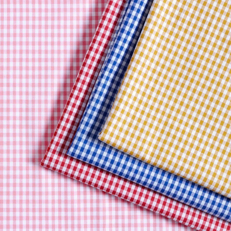 Tecido de algodão Xadrez Vichy 0,5 cm – vermelho/branco,  image number 5