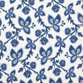 Jersey de algodão Ramos de lúpulo – azul ganga/branco, 