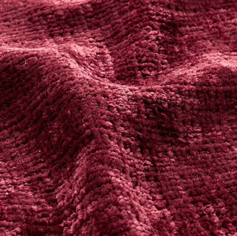 Tecido para estofos Chenille Liso – vermelho escuro,  image number 2