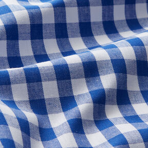 Tecido de algodão Xadrez Vichy 1 cm – azul real/branco, 