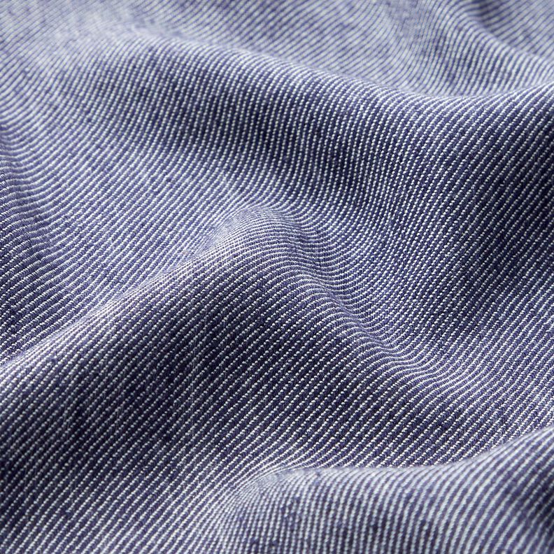 Twill de linho e viscose – azul-marinho,  image number 2