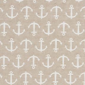 Tecido para decoração Jacquard Âncora – bege claro/cor de areia, 