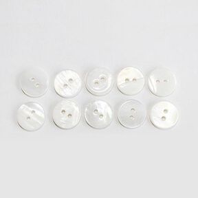 Blusas Botão Conjunto [ 10-peças ] – branco, 