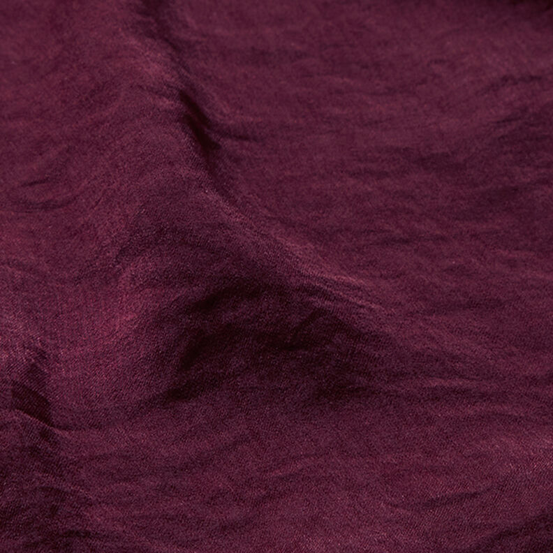 Tecido leve para blusas Enrugado Liso – merlot,  image number 2