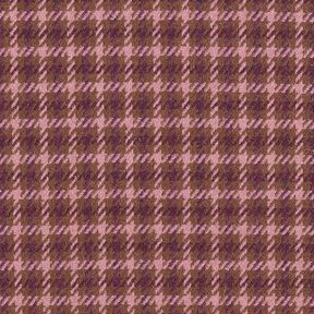 Mistura de lã Xadrez – castanho/rosa-velho escuro, 
