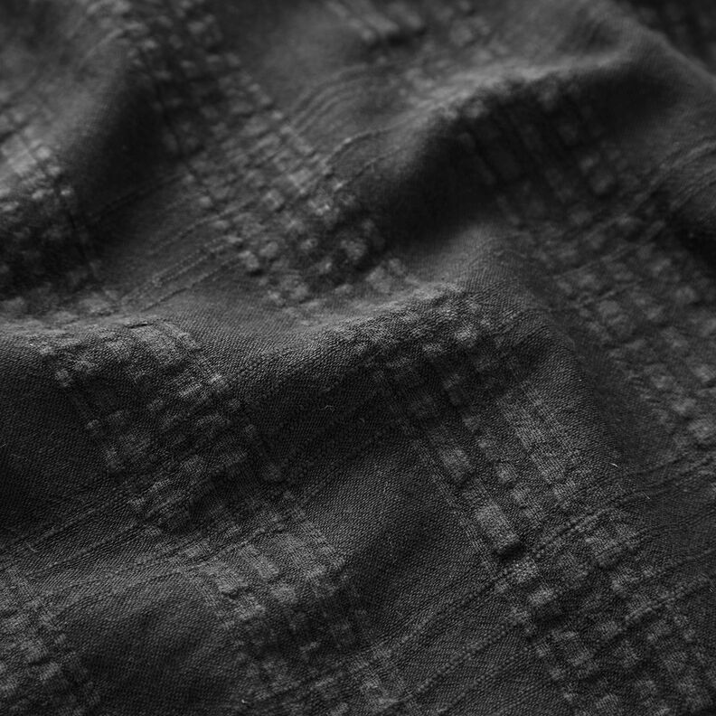 Anarruga Mistura de viscose e algodão – preto,  image number 2