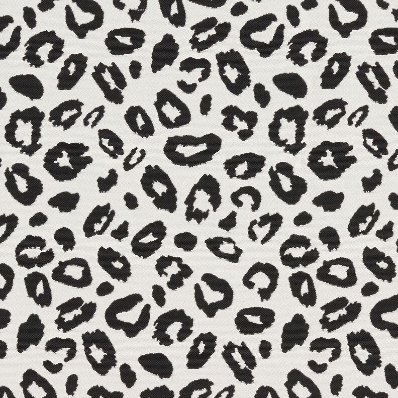 Tecido para decoração Jacquard Leopardo – marfim/preto,  image number 1