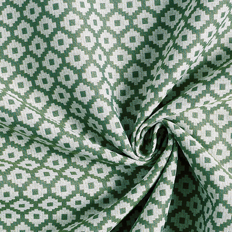 Tecido para exteriores jacquard Losangos – azeitona,  image number 3