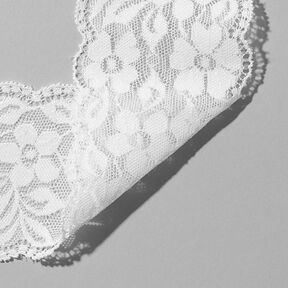 Renda elástica para lingerie [60 mm] - branco, 