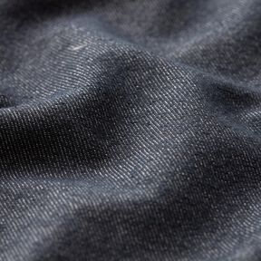 Denim Stretch Mistura de algodão, médio – preto azulado, 
