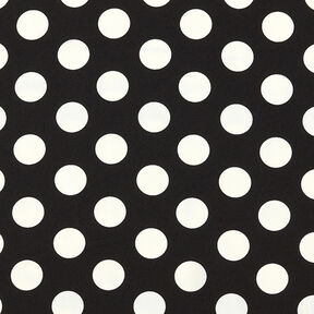 Tecido crepe Polka Dots [2,5 cm] – preto, 