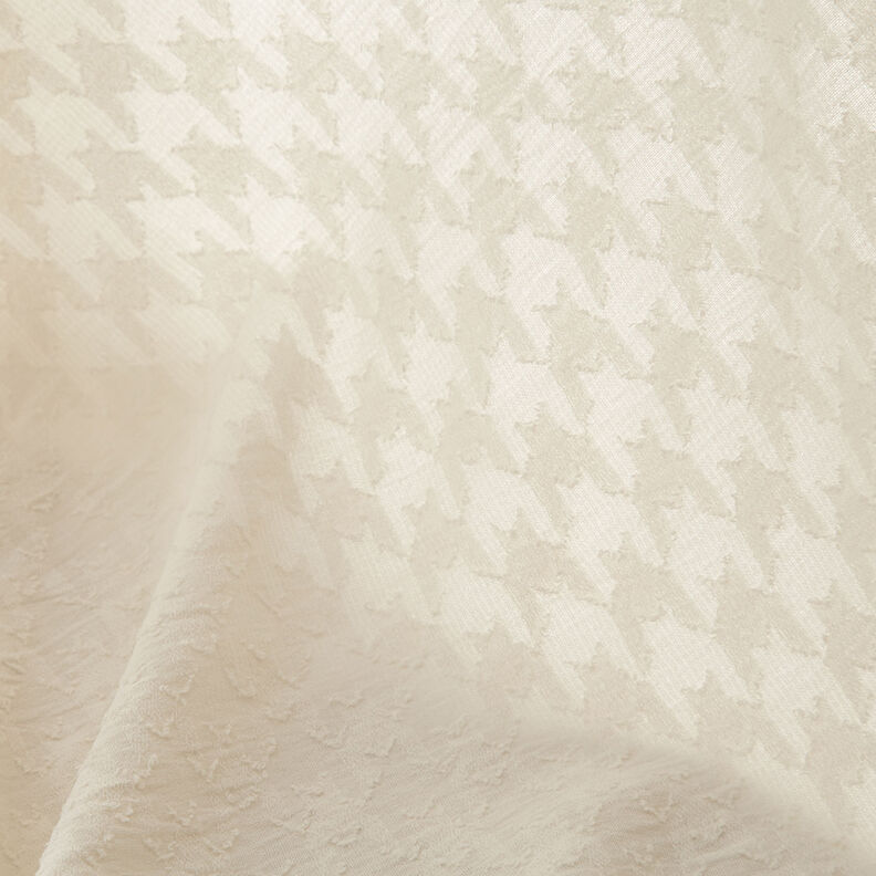 Jacquard Dobby Pied-de-poule – branco sujo,  image number 3