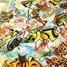 Tecido para decoração Meio linho Panamá Graffiti – cinzento-prateado,  thumbnail number 2