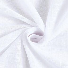 Tecido para cortinados Voile Look linho 300 cm – branco, 
