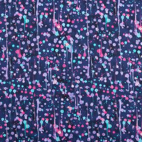Softshell Manchas borratadas Impressão Digital – azul-marinho/rosa intenso, 