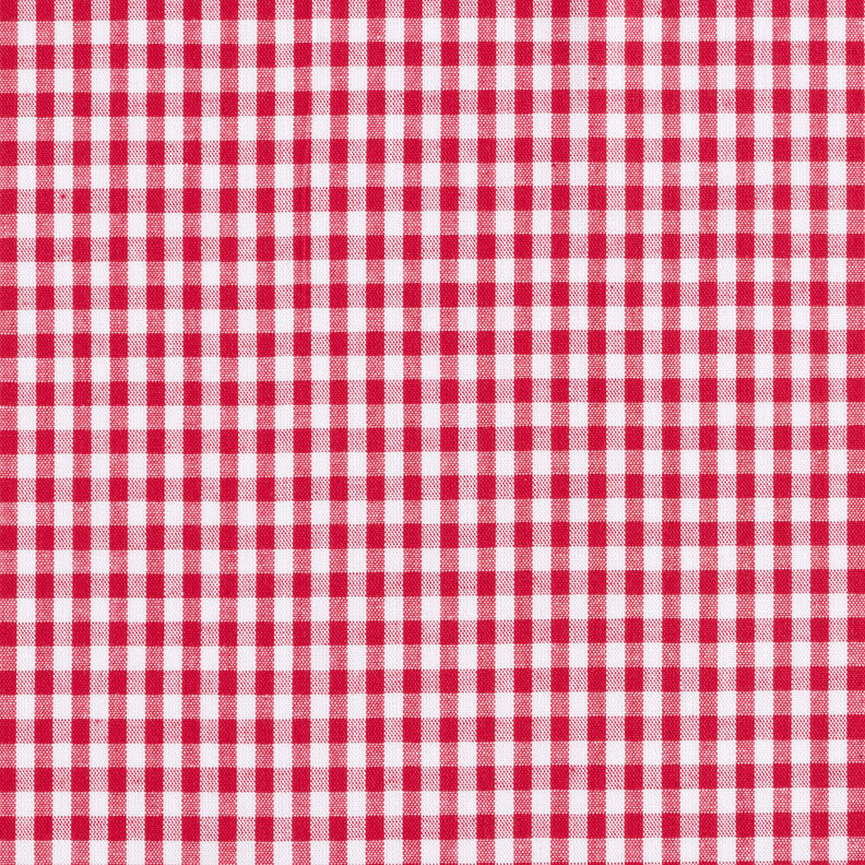 Tecido de algodão Xadrez Vichy 0,5 cm – vermelho/branco,  image number 1