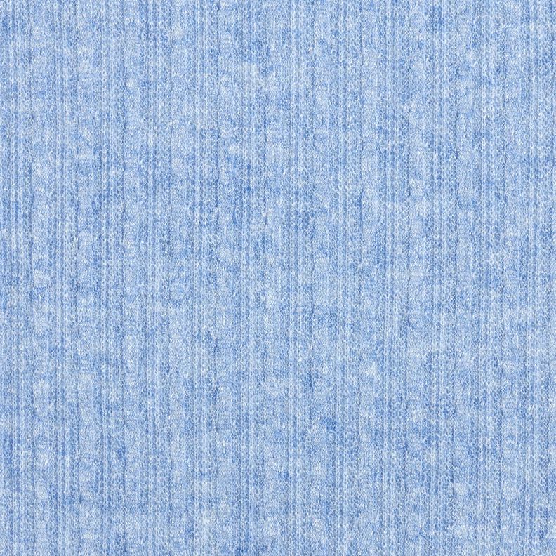 Tecido de malha Padrão entrançado Melange – jeans azul claro,  image number 1