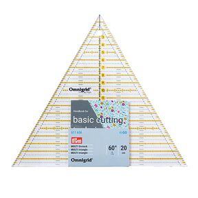 Régua de patchwork 60° Triângulo Multi [ Medidas: 20 cm ] | Prym, 