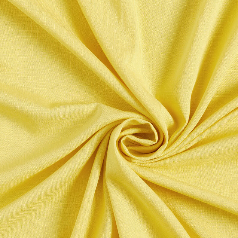 Tecido de viscose Imitação de linho – amarelo claro,  image number 1