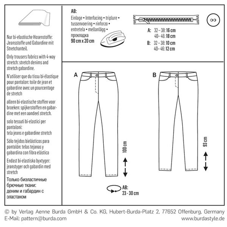 Calças / Jeans, Burda 6543,  image number 12