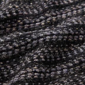 Tecido para sobretudos Mistura de pura lã Lurex Melange – antracite | Retalho 60cm, 