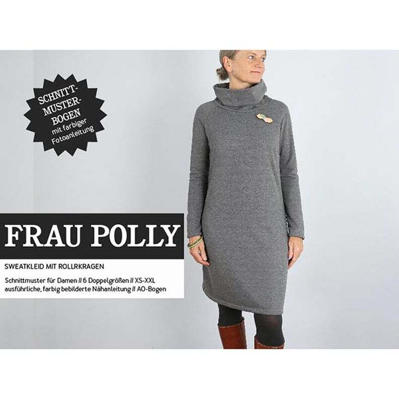 FRAU POLLY - Vestido camisola aconchegante com gola alta, Studio Schnittreif | XS - XXL,  image number 1