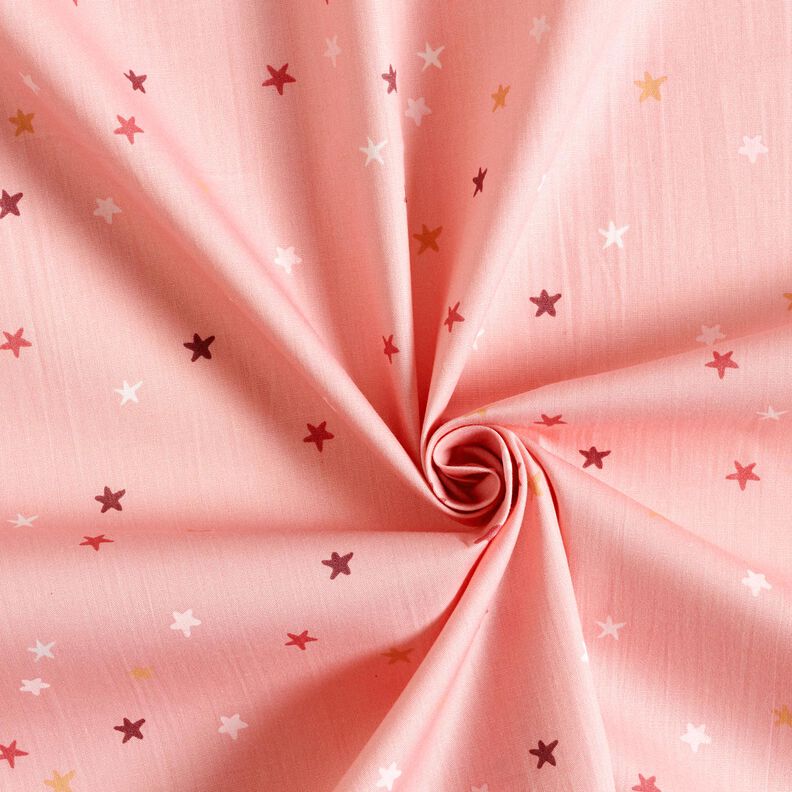 Popelina de algodão Estrelas pequenas – rosa-velho claro,  image number 3