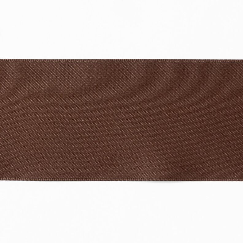 Fita de cetim [50 mm] – castanho escuro,  image number 1