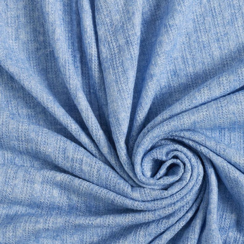 Tecido de malha Padrão entrançado Melange – jeans azul claro,  image number 3