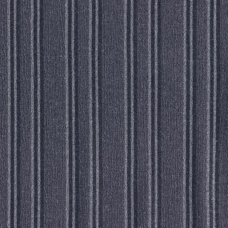 Tecido de algodão Riscas crashed – azul-marinho,  image number 1
