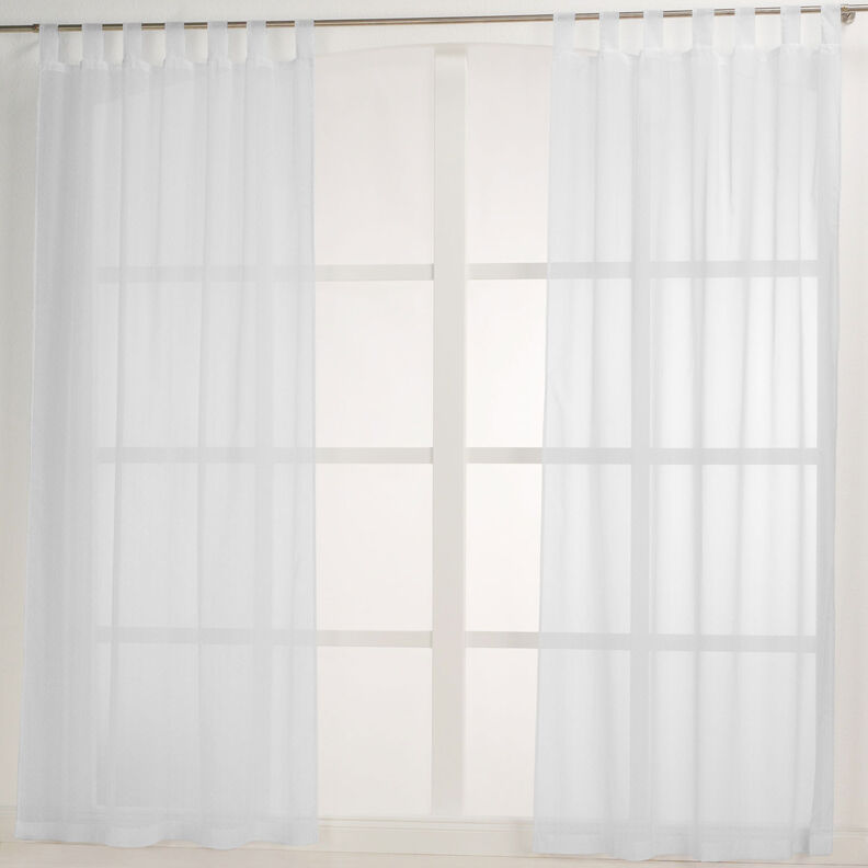 Tecido para cortinados Pintas finas 300 cm – branco,  image number 7