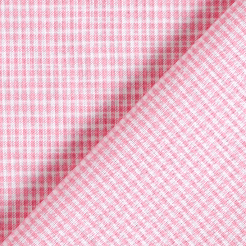 Tecido de algodão Xadrez Vichy 0,2 cm – rosa/branco,  image number 4