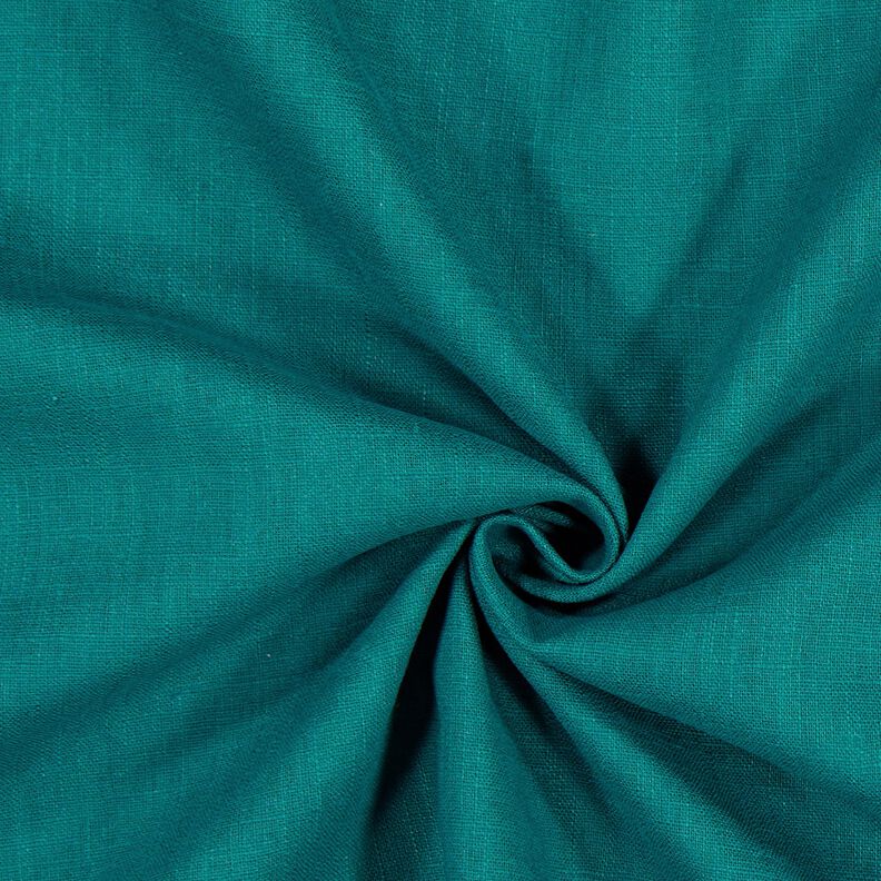 Tecido de linho Mistura de Rami Médio – pinheiro azul,  image number 1