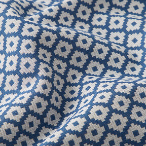 Tecido para exteriores jacquard Losangos – azul, 