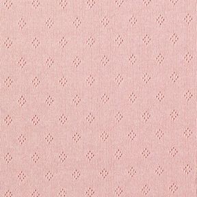 Jersey malha fina com padrão perfurado – rosa embaçado, 
